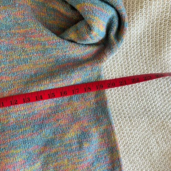 Ivory Ella Women’s  Multicolor preppy colorful Knit hoodie retro size S - Picture 7 of 7